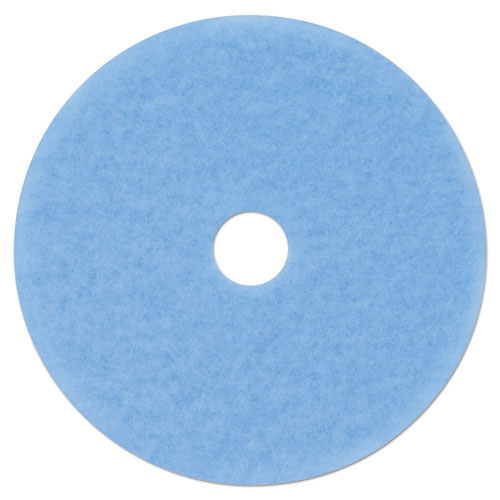 Picture of Hi-Performance Burnish Pad 3050, 21" Diameter, Sky Blue, 5/Carton