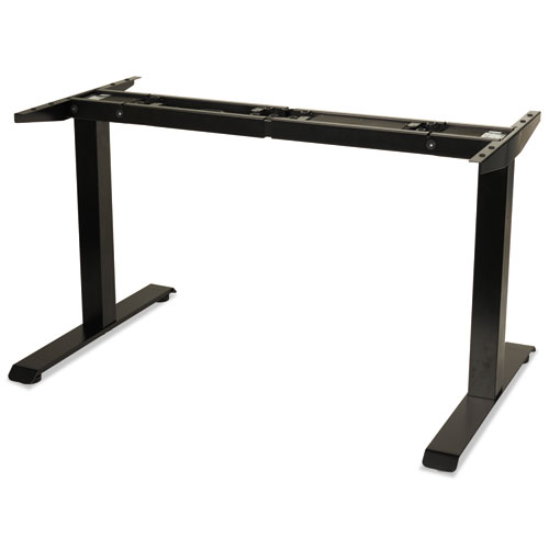 Picture of AdaptivErgo Sit-Stand Two-Stage Electric Height-Adjustable Table Base, 48.06" x 24.35" x 27.5" to 47.2", Black