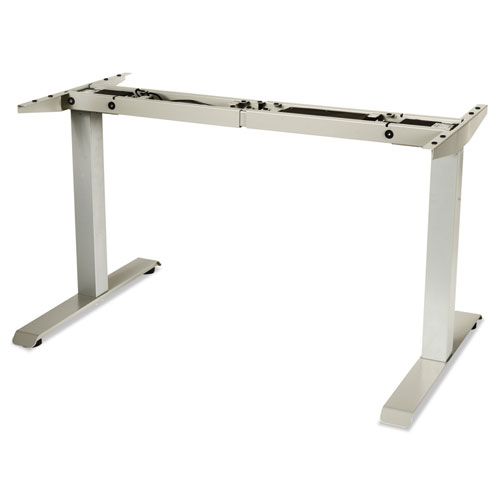 Picture of AdaptivErgo Sit-Stand Two-Stage Electric Height-Adjustable Table Base, 48.06" x 24.35" x 27.5" to 47.2", Gray