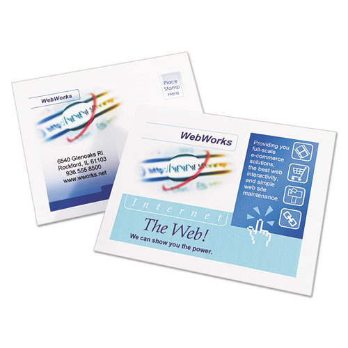Picture of Printable Postcards, Inkjet, 85 lb, 4.25 x 5.5, Matte White, 200 Cards, 4 Cards/Sheet, 50 Sheets/Box