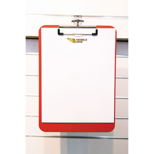 Picture of Unbreakable Recycled Clipboard, 0.25" Clip Capacity, Holds 8.5 x 11 Sheets, Red