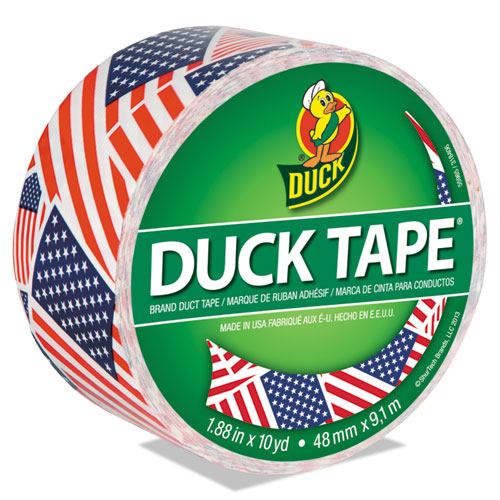 Picture of Colored Duct Tape, 3" Core, 1.88" x 10 yds, Red/White/Blue US Flag