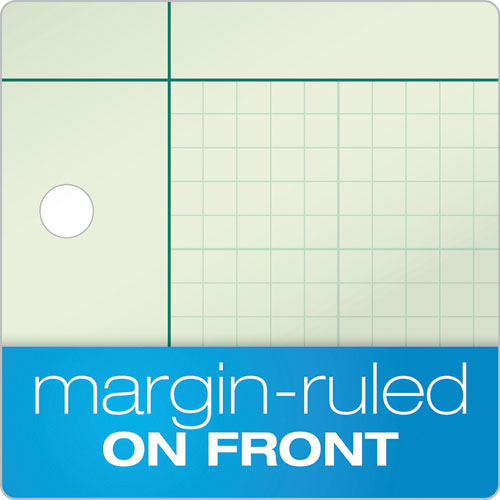 Picture of Engineering Computation Pads, Cross-Section Quadrille Rule (5 sq/in, 1 sq/in), Green Cover, 200 Green-Tint 8.5 x 11 Sheets