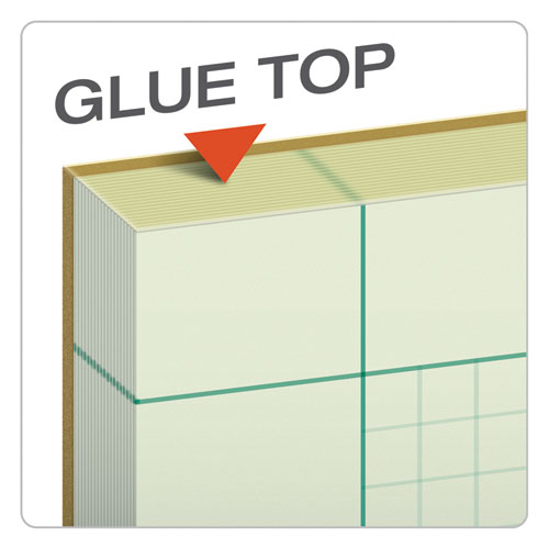 Picture of Engineering Computation Pads, Cross-Section Quadrille Rule (5 sq/in, 1 sq/in), Green Cover, 200 Green-Tint 8.5 x 11 Sheets