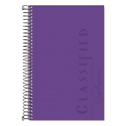 Picture of Color Notebooks, 1-Subject, Narrow Rule, Orchid Cover, (100) 8.5 x 5.5 Orchid Sheets