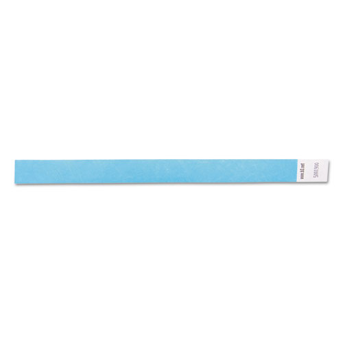 Picture of Security Wristbands, Sequentially Numbered, 10" x 0.75", Blue, 100/Pack