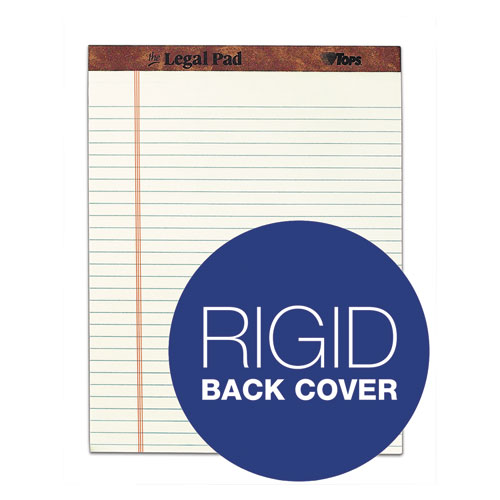 Picture of "The Legal Pad" Ruled Perforated Pads, Wide/Legal Rule, 50 Green-Tint 8.5 x 11.75 Sheets, Dozen