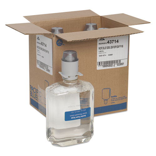 Picture of Pacific Blue Ultra Foam Soap Manual Dispenser Refill, Fragrance-Free, 1,200 mL, 4/Carton