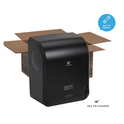 Picture of Pacific Blue Ultra Paper Towel Dispenser, Mechanical, 12.9 x 9 x 16.8, Black