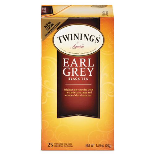 Picture of Tea Bags, Earl Grey, 1.76 oz, 25/Box