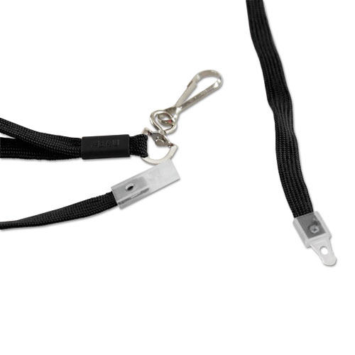 Picture of Safety Breakaway Lanyard, Metal Hook Fastener, 36" Long, Black