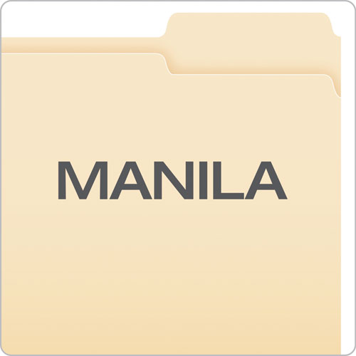 Picture of Manila File Folders, 1/3-Cut Tabs: Right Position, Letter Size, 0.75" Expansion, Manila, 100/Box