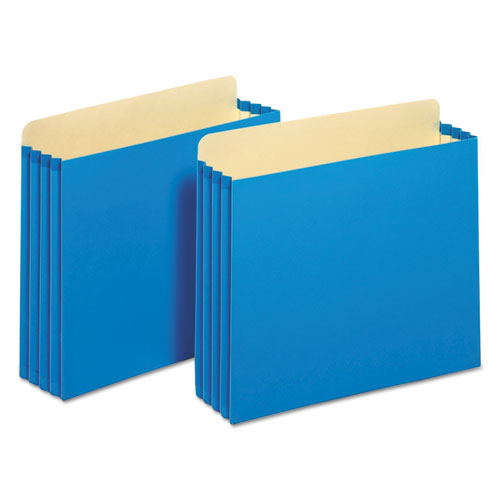 Picture of File Cabinet Pockets, 3.5" Expansion, Letter Size, Blue, 10/Box