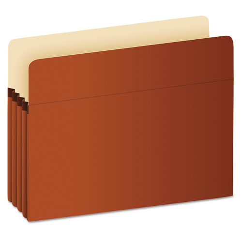 Picture of Pocket File, 3.5" Expansion, Legal Size, Red Fiber