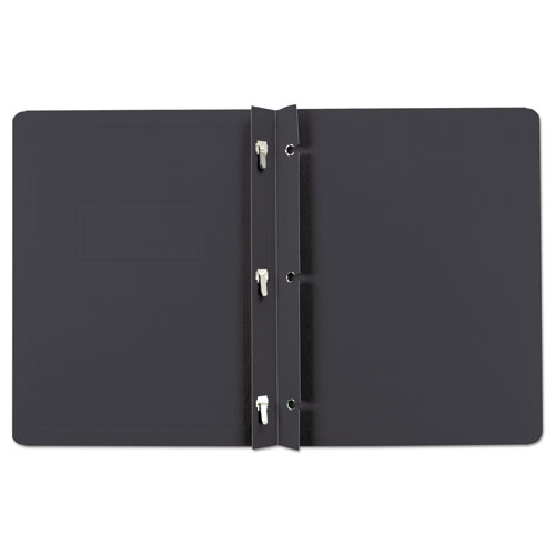 Picture of Title Panel and Border Front Report Cover, Three-Prong Fastener, 0.5" Capacity, 8.5 x 11, Black/Black, 25/Box