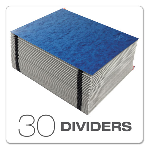 Picture of Expanding Desk File, 31 Dividers, Date Index, Letter Size, Blue Cover