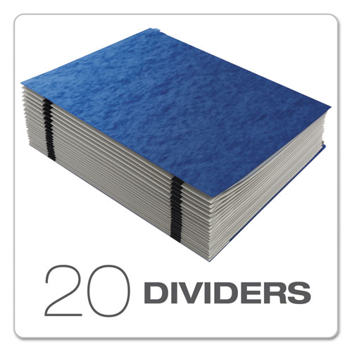 Picture of Expanding Desk File, 23 Dividers, Alpha Index, Letter Size, Blue Cover