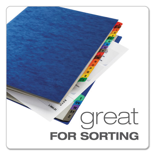 Picture of Expanding Desk File, 23 Dividers, Alpha Index, Letter Size, Blue Cover