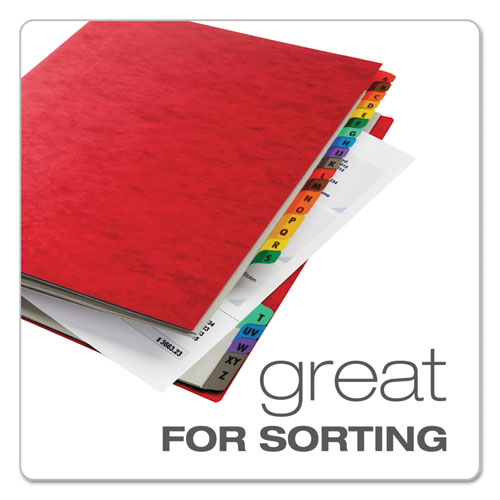 Picture of Expanding Desk File, 23 Dividers, Alpha Index, Letter Size, Red Cover