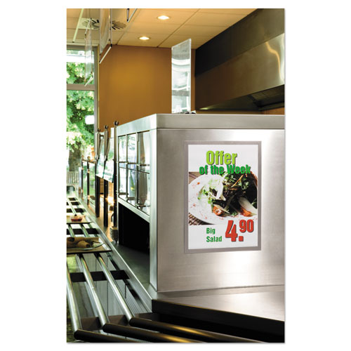 Picture of DURAFRAME Sign Holder, 11 x 17, Black Frame, 2/Pack