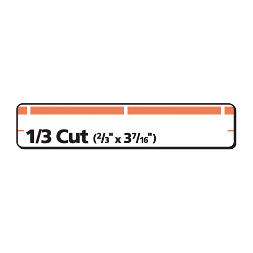 Picture of Permanent TrueBlock File Folder Labels with Sure Feed Technology, 0.66 x 3.44, White, 30/Sheet, 25 Sheets/Pack