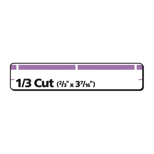 Picture of Permanent TrueBlock File Folder Labels with Sure Feed Technology, 0.66 x 3.44, White, 30/Sheet, 25 Sheets/Pack