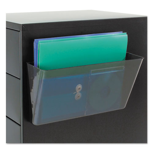 Picture of Magnetic DocuPocket Wall File, Letter Size, 13" x 4" x 7", Smoke