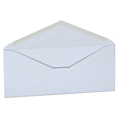 Picture of White Envelope, #10, Commercial Flap, Gummed Closure, 4.13 x 9.5, White, 500/Box