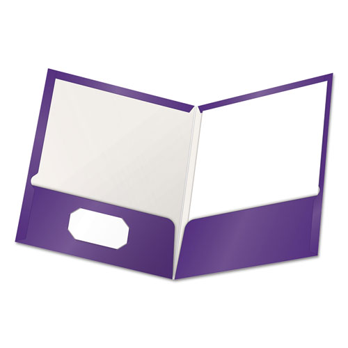 High+Gloss+Laminated+Paperboard+Folder%2C+100-Sheet+Capacity%2C+11+X+8.5%2C+Purple%2C+25%2Fbox