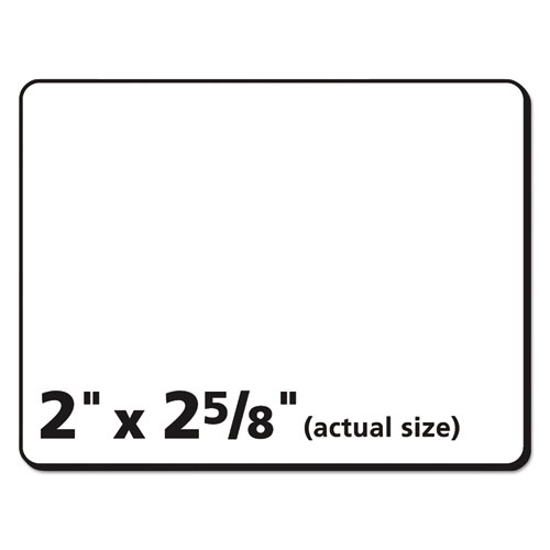 Picture of Durable Permanent ID Labels with TrueBlock Technology, Laser Printers, 2 x 2.63, White, 15/Sheet, 50 Sheets/Pack