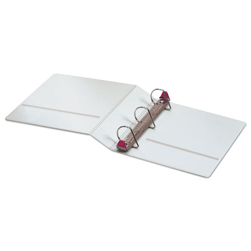 Picture of Treated ClearVue Locking Slant-D Ring Binder, 3 Rings, 2" Capacity, 11 x 8.5, White