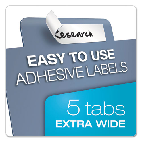 Picture of Tabloid-Size Poly Index Divider, 5-Tab, 11 x 17, Assorted, 1 Set