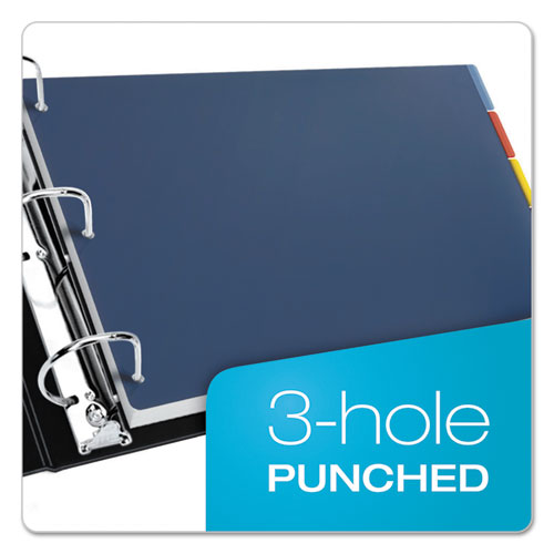 Picture of Tabloid-Size Poly Index Divider, 5-Tab, 11 x 17, Assorted, 1 Set