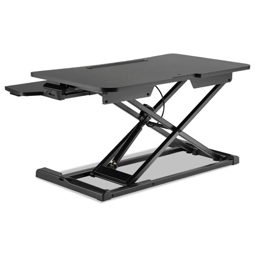 Picture of AdaptivErgo Two-Tier Sit-Stand Lifting Workstation, 31.5" x 26.13" x 4.33" to 19.88", Black