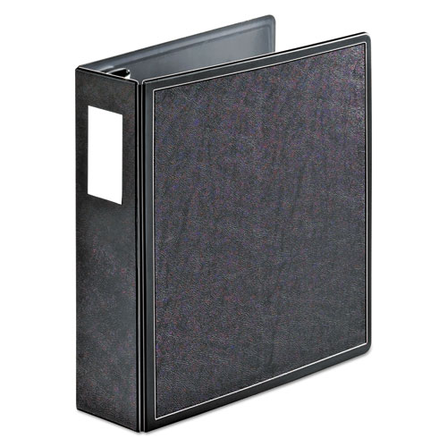 Picture of SuperLife Easy Open Locking Slant-D Ring Binder, 3 Rings, 3" Capacity, 11 x 8.5, Black