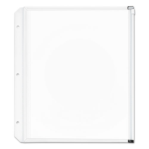 Picture of Expanding Zipper Binder Pockets, 8.5 x 11, Clear, 3/Pack