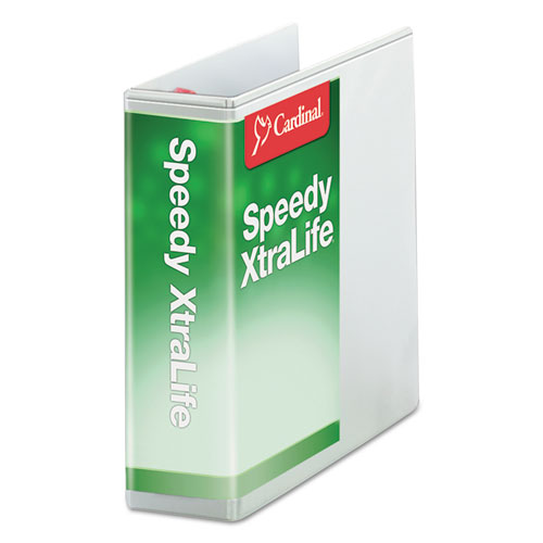 Picture of Speedy XtraLife Non-Stick Locking Slant-D Ring Binder, 3 Rings, 3" Capacity, 11 x 8.5, White