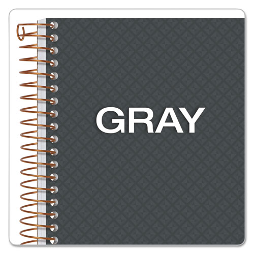 Picture of Gold Fibre Personal Notebooks, 1-Subject, Medium/College Rule, Designer Gray Cover, (100) 7 x 5 Sheets