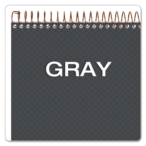 Picture of Gold Fibre Wirebound Project Notes Pad, Project-Management Format, Gray Cover, 70 White 8.5 x 11.75 Sheets