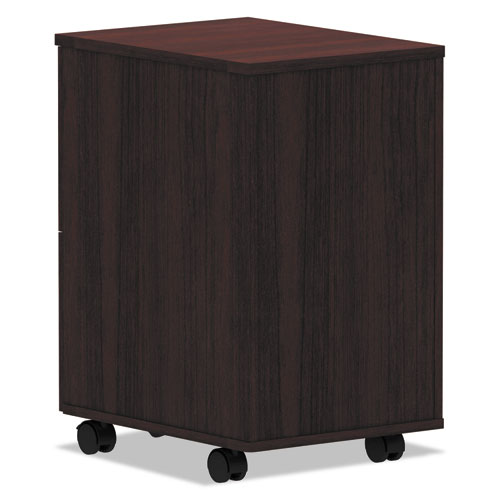 Picture of Alera Valencia Series Mobile Pedestal, Left or Right, 2 Legal/Letter-Size File Drawers, Mahogany, 15.38" x 20" x 26.63"