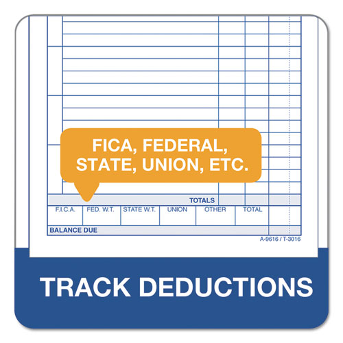 Picture of Weekly Employee Time Cards, One Side, 4.25 x 6.75, 100/Pack