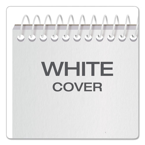 Picture of Reporter's Notepad, Wide/Legal Rule, White Cover, 70 White 4 x 8 Sheets, 12/Pack