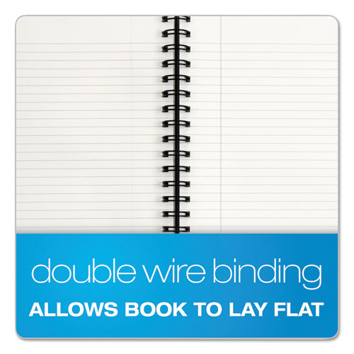 Picture of Royale Wirebound Business Notebooks, 1-Subject, Medium/College Rule, Black/Gray Cover, (96) 10.5 x 8 Sheets