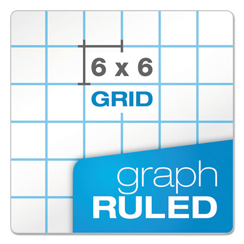 Picture of Quadrille Pads, Quadrille Rule (6 sq/in), 50 White 8.5 x 11 Sheets