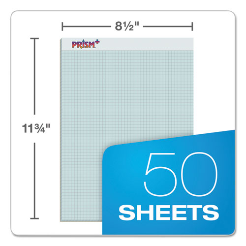 Picture of Prism Quadrille Perforated Pads, Quadrille Rule (5 sq/in), 50 Blue 8.5 x 11.75 Sheets, 12/Pack