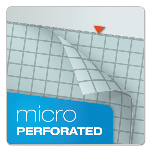 Picture of Prism Quadrille Perforated Pads, Quadrille Rule (5 sq/in), 50 Blue 8.5 x 11.75 Sheets, 12/Pack