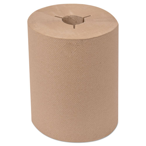 Picture of Universal Hand Towel Roll, Notched, 1-Ply, 8" x 550 ft, Natural, 6 Roll/Carton