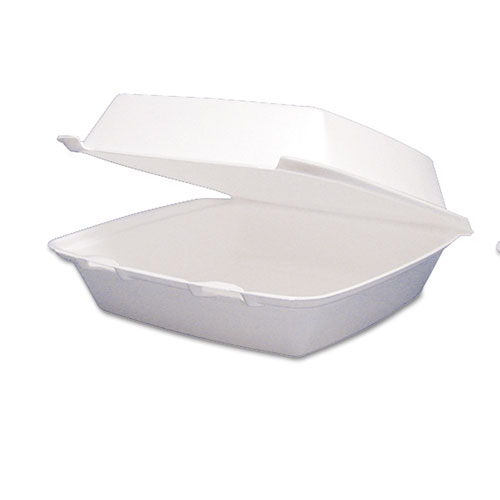 Picture of Foam Hinged Lid Containers, 9.25 x 9.5 x 3, 200/Carton