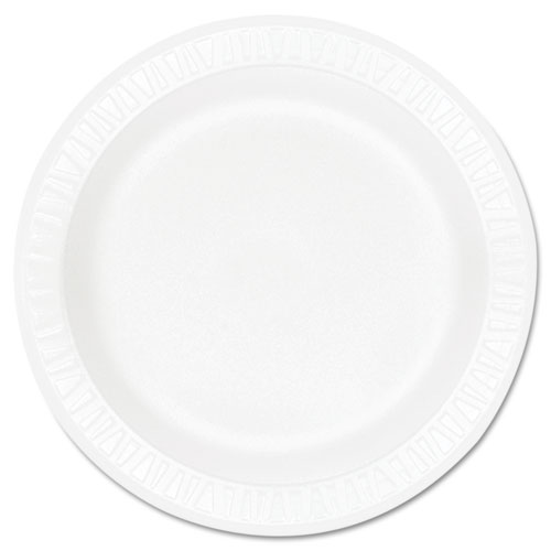 Picture of Concorde Foam Plate, 9" dia, White, 125/Pack, 4 Packs/Carton