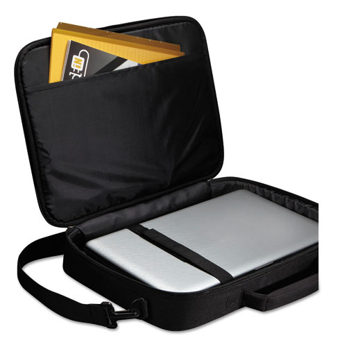 Picture of Primary Laptop Clamshell Case, Fits Devices Up to 17", Polyester, 18.5 x 3.5 x 15.7, Black